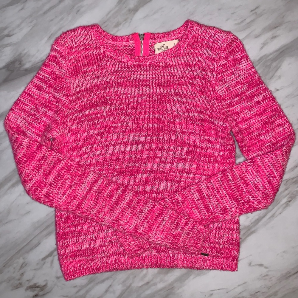 Hollister Pink Knit Sweater (Large)